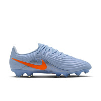 Nike Tiempo Maestro Academy Gras / Kunstgras Voetbalschoenen (MG) Lichtblauw Oranje Zilvergrijs