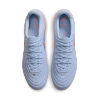 Nike Tiempo Maestro Academy Gras / Kunstgras Voetbalschoenen (MG) Lichtblauw Oranje Zilvergrijs