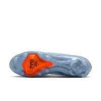 Nike Zoom Mercurial Superfly 11 Elite Gazon Artificiel Chaussures de Foot (AG) Bleu Clair Orange Gris Argenté