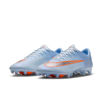 Nike Zoom Mercurial Superfly 11 Elite Gazon Artificiel Chaussures de Foot (AG) Bleu Clair Orange Gris Argenté