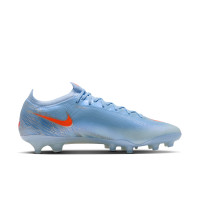 Nike Mercurial Vapor 17 Elite Kunstgras Voetbalschoenen (AG) Lichtblauw Oranje Zilvergrijs