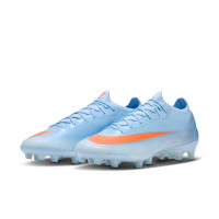 Nike Mercurial Vapor 17 Elite Kunstgras Voetbalschoenen (AG) Lichtblauw Oranje Zilvergrijs