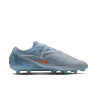 Nike Phantom 6 Low Elite Kunstgras Voetbalschoenen (AG) Lichtblauw Oranje Zilvergrijs