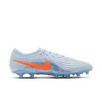 Nike Tiempo Maestro Elite Gazon Artificiel Chaussures de Foot (AG) Bleu Clair Orange Gris Argenté