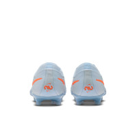 Nike Tiempo Maestro Elite Gazon Artificiel Chaussures de Foot (AG) Bleu Clair Orange Gris Argenté