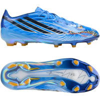 adidas F50 Hyperfast Y-3 Elite Gras Voetbalschoenen (FG) Kids Blauw Wit Multicolor