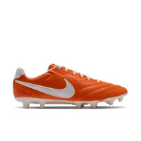 Nike Tiempo Ligera Pro Gras Voetbalschoenen (FG) Oranje Wit
