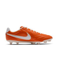 Nike Tiempo Ligera Pro Gras Voetbalschoenen (FG) Oranje Wit
