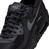 Nike Air Max 90 Premium Baskets Noir Gris Foncé Gris