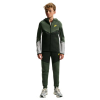 Nike Tech Fleece Sportswear Vest Kids Camogroen Zwart Grijs Lichtoranje