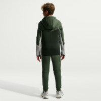 Nike Tech Fleece Sportswear Vest Kids Camogroen Zwart Grijs Lichtoranje