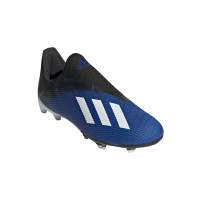 adidas X 19.3 LL Gras Voetbalschoenen (FG) Kids Blauw Wit Zwart