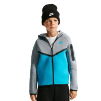 Nike Tech Fleece Sportswear Trainingspak Kids Grijs Blauw Zwart