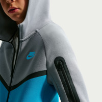 Nike Tech Fleece Sportswear Trainingspak Kids Grijs Blauw Zwart