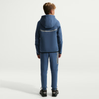 Nike Sportswear Tech Fleece Reflect Trainingspak Kids Staalblauw Zilvergrijs Zwart