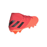 Chaussures de Foot adidas NEMEZIZ 19.3 Herbe et gazon artificiel (FxG) Orange rouge/noir