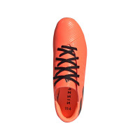 adidas NEMEZIZ 19.4 Gras / Kunstgras Voetbalschoenen (FxG) Oranje Zwart