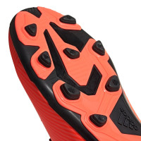Adidas NEMEZIZ 19.4 Chaussure de football pour gazon artificiel/gazon (FxG) pour enfant Orange rouge noir