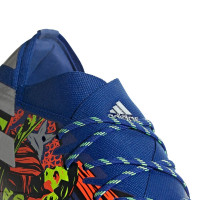adidas NEMEZIZ MESSI 19.1 Grass Chaussures de Foot (FG) Bleu Argent Jaune