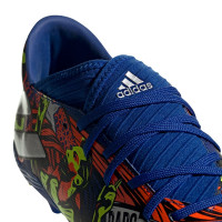 adidas NEMEZIZ Messi 19.3 Grass Chaussures de Foot (FG) Bleu Jaune Argent