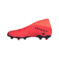 adidas NEMEZIZ 19.3 LL GRASS CHAUSSURES DE FOOTBALL (FG) Orange Noir