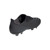 adidas X GHOSTED.3 GRASS CHAUSSURES DE FOOTBALL (FG) Noir Noir Gris