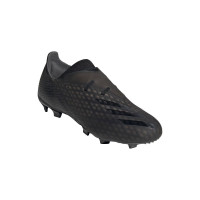 adidas X GHOSTED.2 GRASS CHAUSSURES DE FOOTBALL (FG) Noir Noir Gris