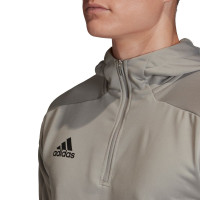 Sweat à capuche adidas Condivo 20 Track Gris Noir