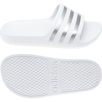 adidas ADILETTE AQUA Slippers Wit Zilver
