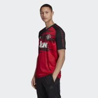 adidas Manchester United Pre Match Trainingsshirt 2020-2021 Rood Zwart
