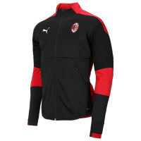 Puma AC Milan Full-Zip Trainingspak 2020-2021 Zwart Rood