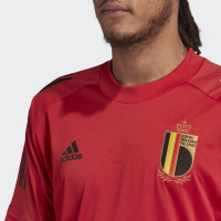 Adidas Belgium Maillot d'Entraînement 2020-2021 Rouge Noir Blanc