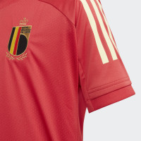 adidas Belgium Maillot d'Entraînement 2020-2021 Enfant Rouge Noir Blanc