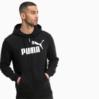 PUMA Essentials Logo Full-Zip Hoodie Sweat Zwart