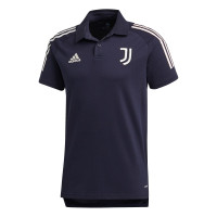 adidas Juventus Polo 2020-2021 Donkerblauw Lichtgrijs
