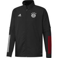 adidas Bayern Munchen Presentatie Trainingsjack 2020-2021 Zwart Rood
