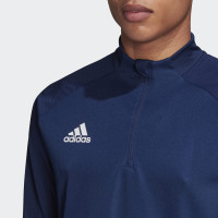 Haut d'entraînement adidas Condivo 20 1/4-Zip bleu foncé blanc