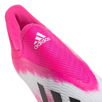 adidas X 19.3 LL Gras Voetbalschoenen (FG) Kids Wit Zwart Roze
