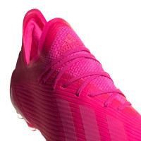 adidas X 19.1 Gras Voetbalschoenen (FG) Roze