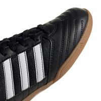 Chaussures de football en salle adidas Super Sala (IN) pour enfants Noir/blanc/vert