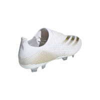adidas X GHOSTED.2 GRASS CHAUSSURES DE FOOTBALL (FG) Blanc Or Argent