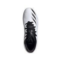 adidas X GHOSTED.4 Gras/Kunstgras Voetbalschoenen (FxG) Kids Wit Zwart Zilver