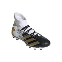 Chaussure de football adidas PREDATOR 20.3 Gazon/gazon artificiel (FxG) Blanc/or noir