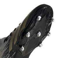 adidas PREDATOR 20.3 Grass Chaussure de Chaussures de Foot (FG) Enfant Blanc Noir Or