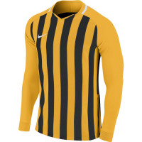 Nike Stripe Division III Voetbalshirt Lange Mouwen Geel Zwart