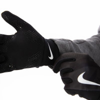 Nike HyperWarm Grip Handschoenen Zwart Grijs Wit