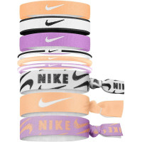 Nike Élastiques à Cheveux 9 Pièces Mauve Orange Blanc Noir