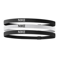 Nike Bandeaux de Cheveux Élastiques 3 Pièces Noir Blanc Noir
