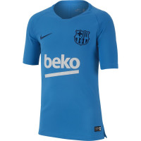 Nike FC Barcelona Dry Squad Trainingsshirt 2018-2019 Blauw Rood Kids