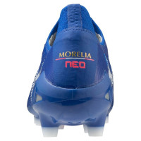 Mizuno Morelia Neo 3 Japan Reflex Gras Voetbalschoenen (FG) Blauw Wit